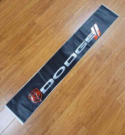 Brand New Universal 53'' Dodge Black Vinyl Front Window Windshield Banner Sticker Decal