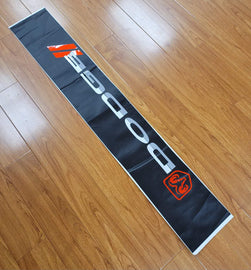 Brand New Universal 53'' Dodge Black Vinyl Front Window Windshield Banner Sticker Decal
