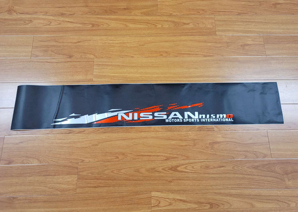 Brand New 53'' Nismo Carbon Fiber Vinyl Front Window Windshield Banner Sticker Decal