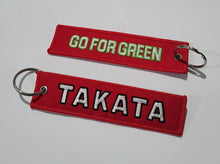 Load image into Gallery viewer, BRAND NEW TAKATA RED DOUBLE SIDE Racing Cell Holders Keychain Universal