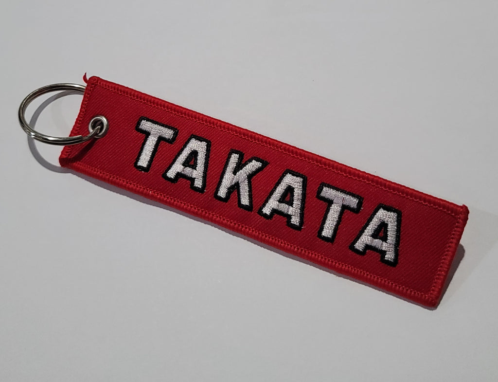 BRAND NEW TAKATA RED DOUBLE SIDE Racing Cell Holders Keychain Universal