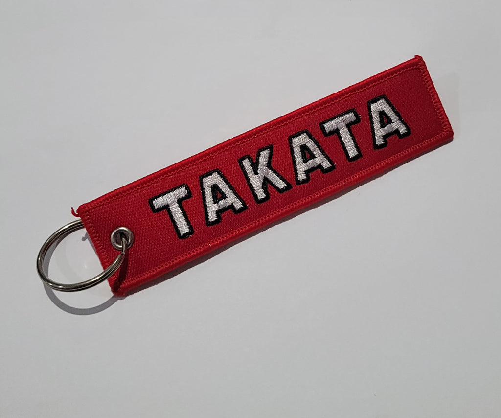 BRAND NEW TAKATA RED DOUBLE SIDE Racing Cell Holders Keychain Universal