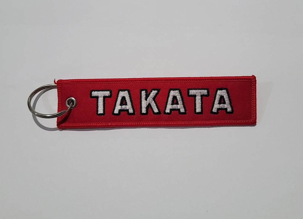 BRAND NEW TAKATA RED DOUBLE SIDE Racing Cell Holders Keychain Universal