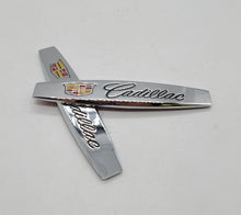 Load image into Gallery viewer, BRAND NEW UNIVERSAL 2PCS CADILLAC 3D METAL EMBLEM BADGE STICKER