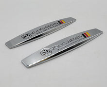 Load image into Gallery viewer, BRAND NEW UNIVERSAL 2PCS VOLKSWAGEN 3D METAL EMBLEM BADGE STICKER