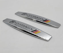 Load image into Gallery viewer, BRAND NEW UNIVERSAL 2PCS VOLKSWAGEN 3D METAL EMBLEM BADGE STICKER