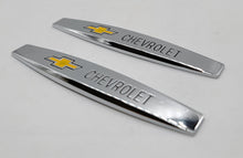Load image into Gallery viewer, BRAND NEW UNIVERSAL 2PCS CHEVROLET 3D METAL EMBLEM BADGE STICKER