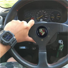 Load image into Gallery viewer, Brand New Universal Porsche Car Horn Button Black Steering Wheel Center Cap