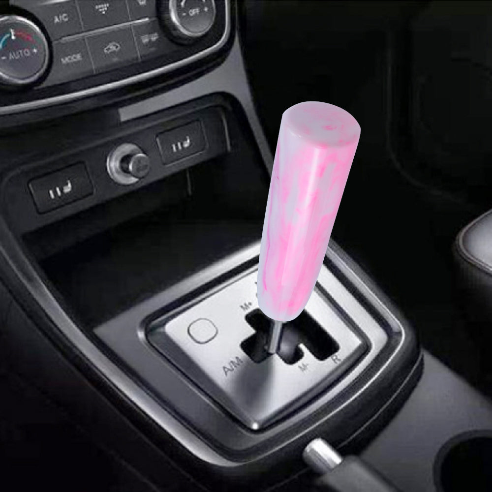 Brand New 12CM Universal Pearl Long Pink Stick Manual Car Gear Shift Knob Shifter M8 M10 M12