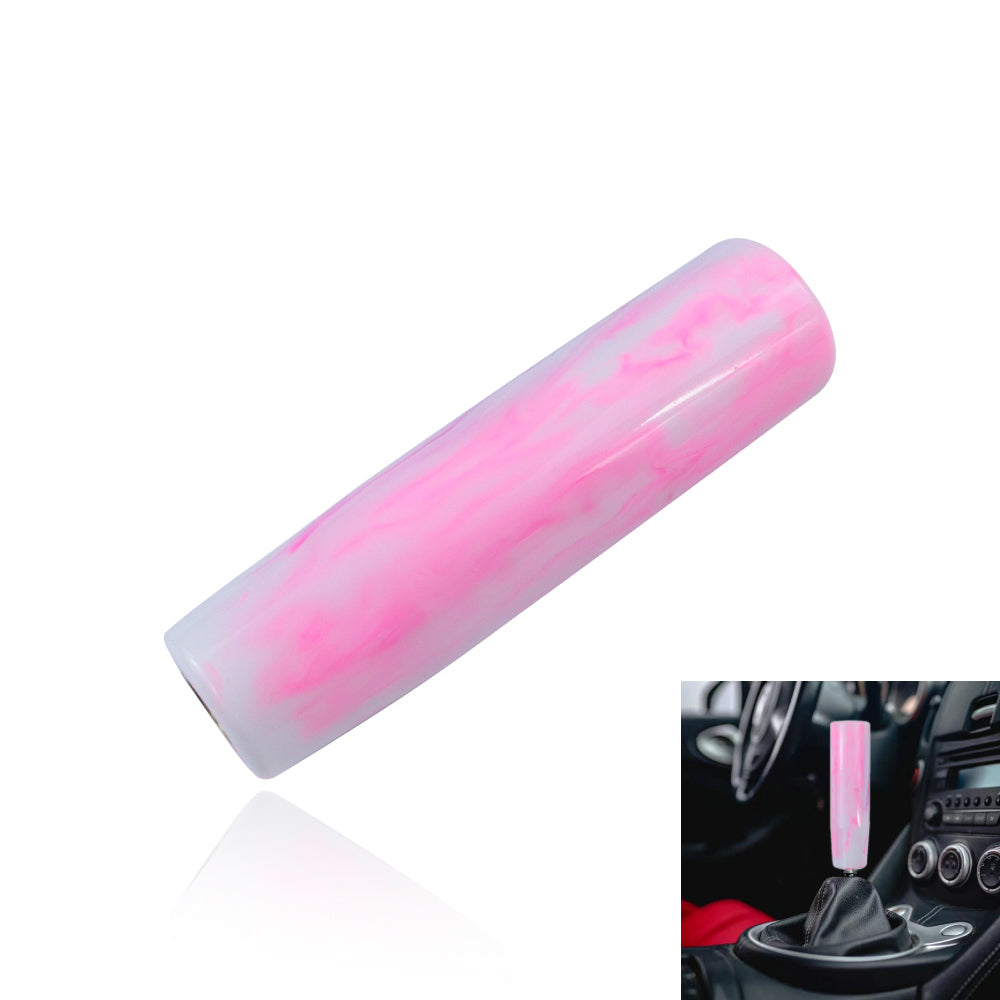 Brand New 12CM Universal Pearl Long Pink Stick Manual Car Gear Shift Knob Shifter M8 M10 M12