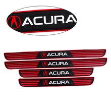 Load image into Gallery viewer, Brand New 4PCS Universal Acura Red Rubber Car Door Scuff Sill Cover Panel Step Protector V2