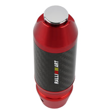 Load image into Gallery viewer, Brand New Ralliart Universal Real Carbon Fiber Red Aluminum Automatic Transmission Racing Gear Shift Knob