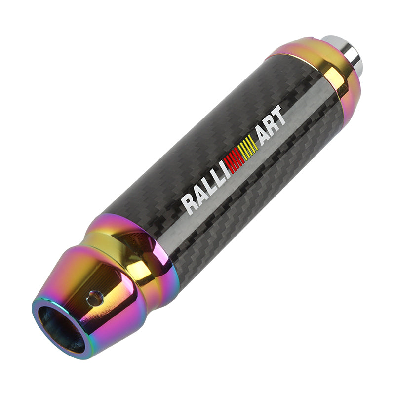 Brand New Universal Ralliart Real Carbon Fiber Neo Aluminum Automatic Transmission Racing Gear Shift Knob