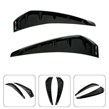 Load image into Gallery viewer, Brand New Ralliart Universal Car Glossy Black Side Door Fender Vent Air Wing Cover Trim ABS Plastic