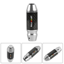 Load image into Gallery viewer, Brand New Ralliart Universal Real Carbon Fiber Silver Aluminum Automatic Transmission Racing Gear Shift Knob
