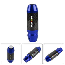 Load image into Gallery viewer, Brand New Ralliart Universal Real Carbon Fiber Blue Aluminum Automatic Transmission Racing Gear Shift Knob