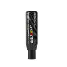 Load image into Gallery viewer, Brand New Universal JDM 13CM Ralliart Aluminum Carbon Fiber Style Automatic Gear Stick Shift Knob Lever Shifter