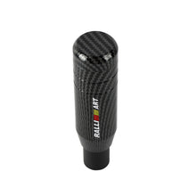 Load image into Gallery viewer, Brand New Universal JDM 13CM Ralliart Aluminum Carbon Fiber Style Automatic Gear Stick Shift Knob Lever Shifter