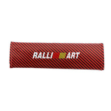 Load image into Gallery viewer, Brand New Universal 2PCS Ralliart Red Carbon Fiber Look Car Seat Belt Covers Shoulder Pad