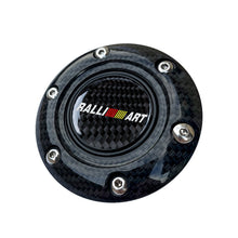 Load image into Gallery viewer, BRAND NEW JDM RALLIART UNIVERSAL CARBON FIBER CAR HORN BUTTON STEERING WHEEL CENTER CAP