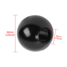 Load image into Gallery viewer, BRAND NEW UNIVERSAL RALLIART JDM Aluminum Black Round Ball Manual Gear Stick Shift Knob Universal M8 M10 M12