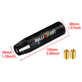 Brand New Universal Ralliart Pearl Black Long Stick Manual Car Gear Shift Knob Shifter M8 M10 M12