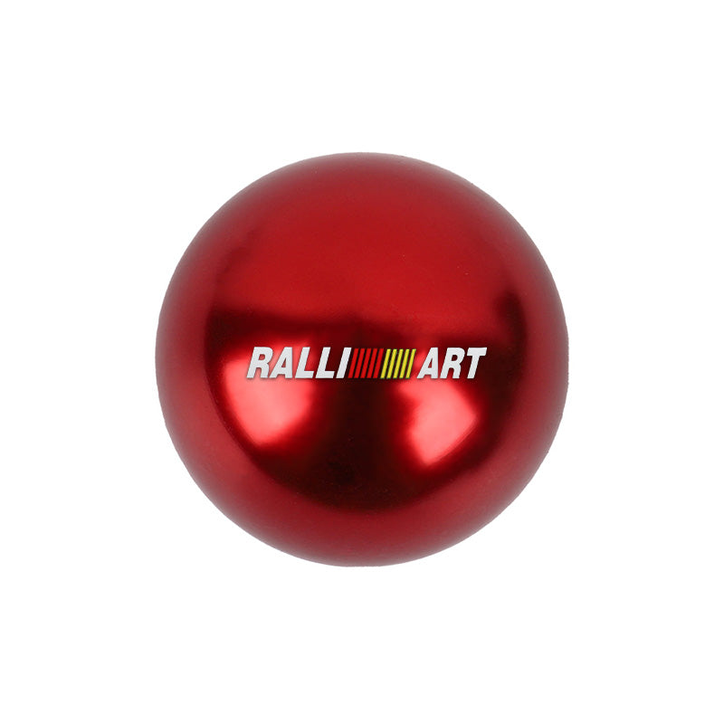 BRAND NEW UNIVERSAL RALLIART JDM Aluminum Red Round Ball Manual Gear Stick Shift Knob Universal M8 M10 M12