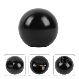 BRAND NEW UNIVERSAL RALLIART JDM Aluminum Black Round Ball Manual Gear Stick Shift Knob Universal M8 M10 M12