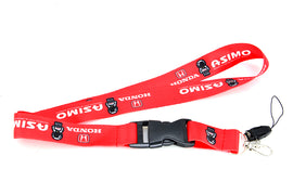 BRAND NEW Asimo Car Keychain Tag Rings Keychain JDM Drift Lanyard Red