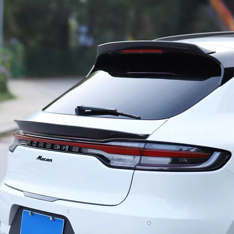 Brand New 2019-2021 PORSCHE MACAN Real Carbon Fiber Rear Upper Deck Trunk Lid Spoiler Wing