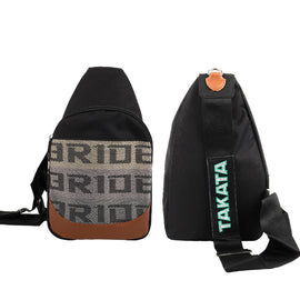 Brand New JDM Takata Black Backpack Molle Tactical Sling Chest Pack Shoulder Waist Messenger Bag