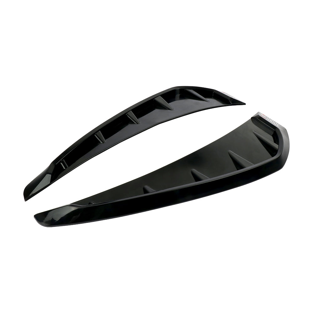 Brand New Bride Universal Car Glossy Black Side Door Fender Vent Air Wing Cover Trim ABS Plastic