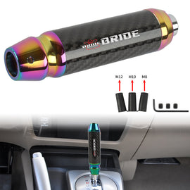 Brand New Universal Bride Real Carbon Fiber Neo Aluminum Automatic Transmission Racing Gear Shift Knob
