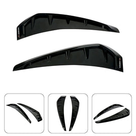 Brand New Bride Universal Car Glossy Black Side Door Fender Vent Air Wing Cover Trim ABS Plastic
