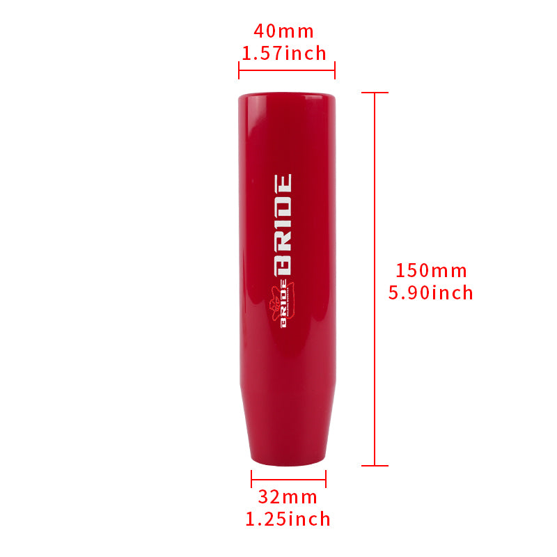 Brand New 15CM Bride Universal Glossy Red Long Stick Manual Car Gear Shift Knob Shifter M8 M10 M12