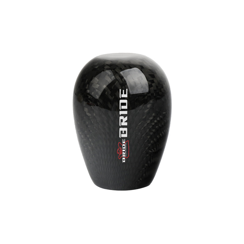 Brand New Universal Bride Black Real Carbon Fiber Manual Gear Stick Shift Knob Shifter M8 M10 M12
