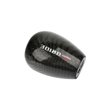 Load image into Gallery viewer, Brand New Universal Bride Black Real Carbon Fiber Manual Gear Stick Shift Knob Shifter M8 M10 M12