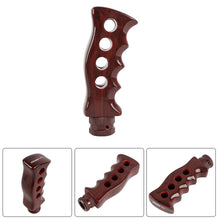 Load image into Gallery viewer, Brand New Universal Bride Dark Wood Slotted Pistol Grip Handle Manual Gear Shift Knob Shifter M8 M10 M12