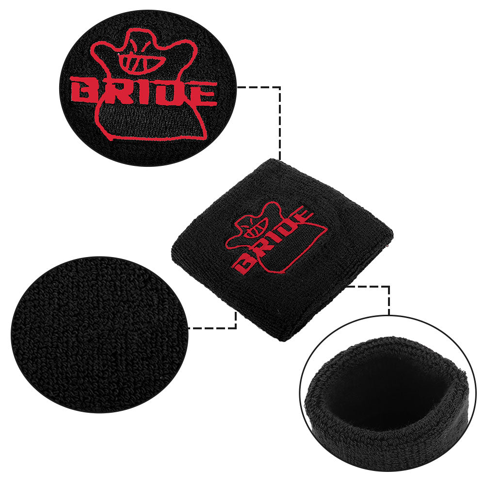 Brand New 1PCS Racing Bride Black Car Reservoir Tank Oil Cover Sock Racing Tank Sock