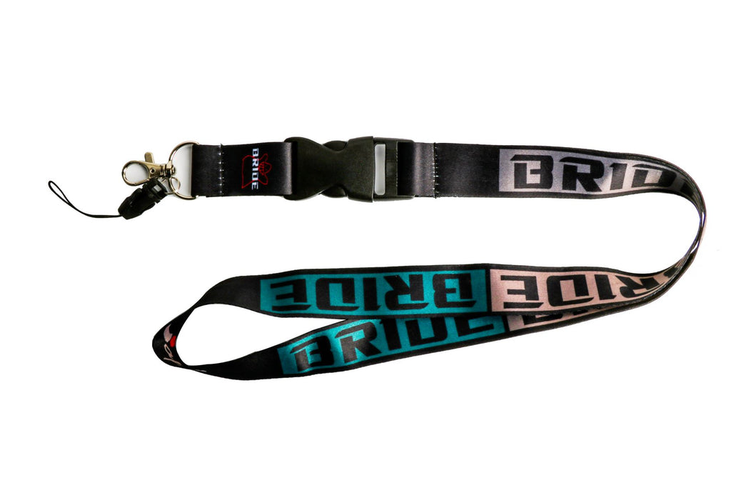 BRAND NEW Bride Racing Car Keychain Tag Rings Keychain JDM Drift Lanyard Grey