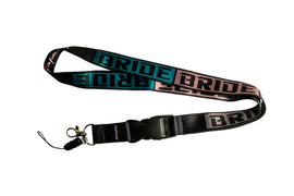 BRAND NEW Bride Racing Car Keychain Tag Rings Keychain JDM Drift Lanyard Grey