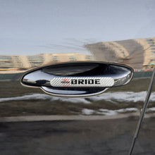 Load image into Gallery viewer, Brand New 2PCS Bride Real Carbon Fiber Silver Car Trunk Side Fenders Door Badge Scratch Guard Sticker