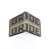 Brand New JDM XL Bride Light Graduation Custom Stitched Racing Fabric Bifold Wallet Leather Gradate Men