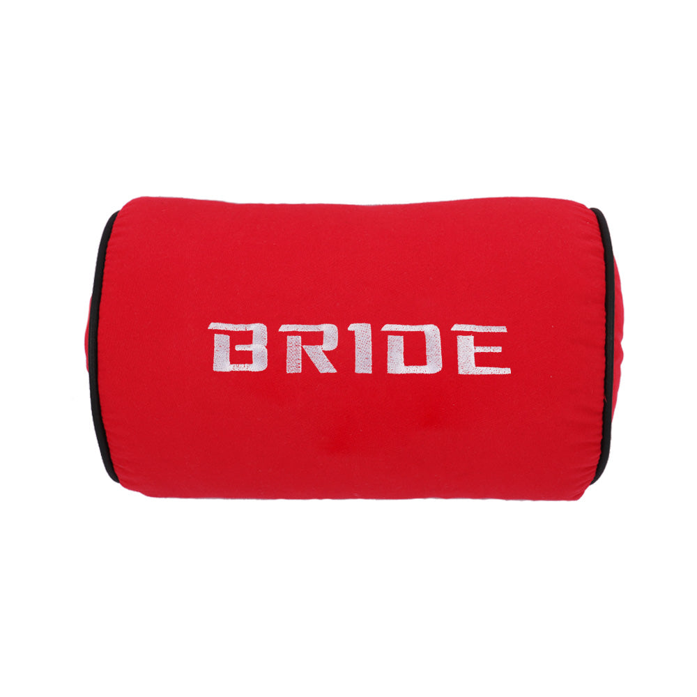 Brand New 1PCS JDM Bride Red Fabric Material Car Neck Headrest Pillow Fabric Racing Seat