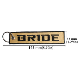 BRAND NEW JDM BRIDE DOUBLE SIDE Racing Cell Holders Keychain Universal