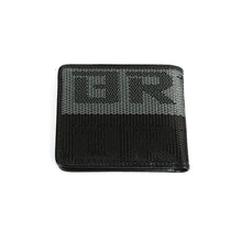 Load image into Gallery viewer, Brand New JDM XL Bride Grey/Black Custom Stitched Racing Fabric Bifold Wallet Leather Gradate Men