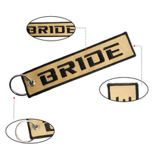 Load image into Gallery viewer, BRAND NEW JDM BRIDE DOUBLE SIDE Racing Cell Holders Keychain Universal