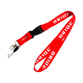 BRAND NEW Bride Racing Car Keychain Tag Rings Keychain JDM Drift Lanyard Red