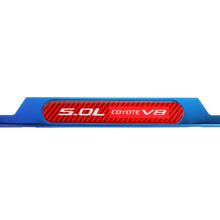 Load image into Gallery viewer, Brand New Universal 2PCS 5.0L COYOTE V8 Titanium Burnt Blue Metal License Plate Frame