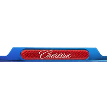Load image into Gallery viewer, Brand New Universal 2PCS Cadillac Titanium Burnt Blue Metal License Plate Frame
